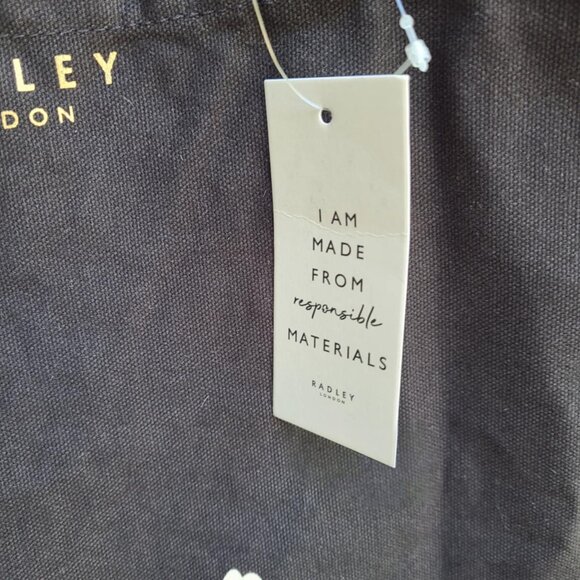 Radley London Scotty Dog Tote Black White NWT! - Picture 5 of 7